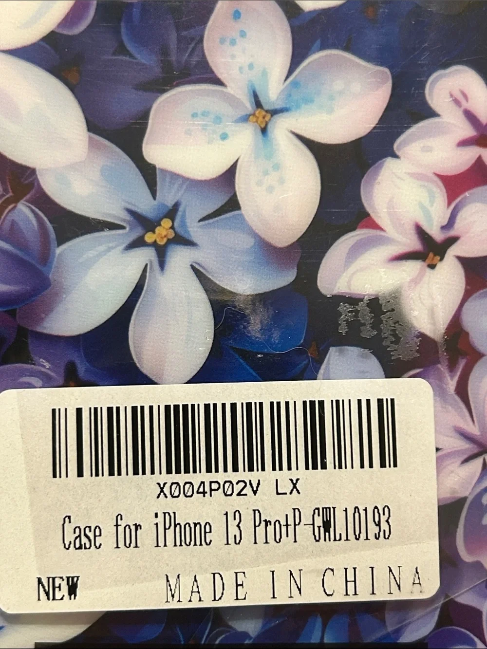 Purple Floral Phone Case for iPhone 13PRO  Stylish Protective Cover New